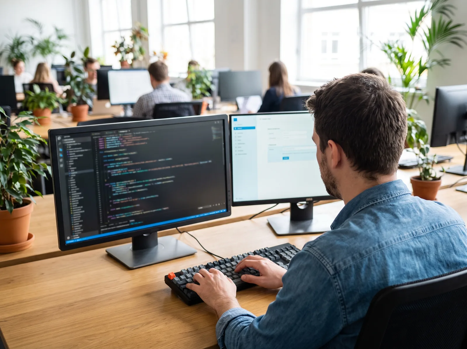 Developer at work