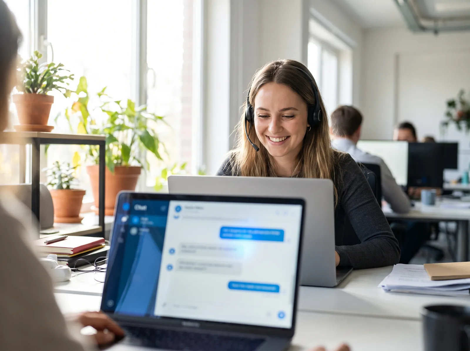 Customer support with a chatbot
