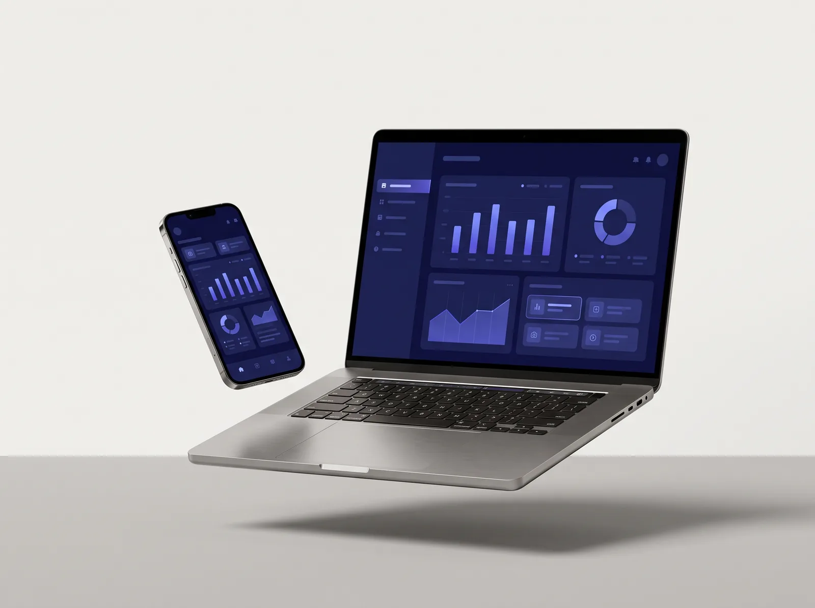 Application on laptop and phone